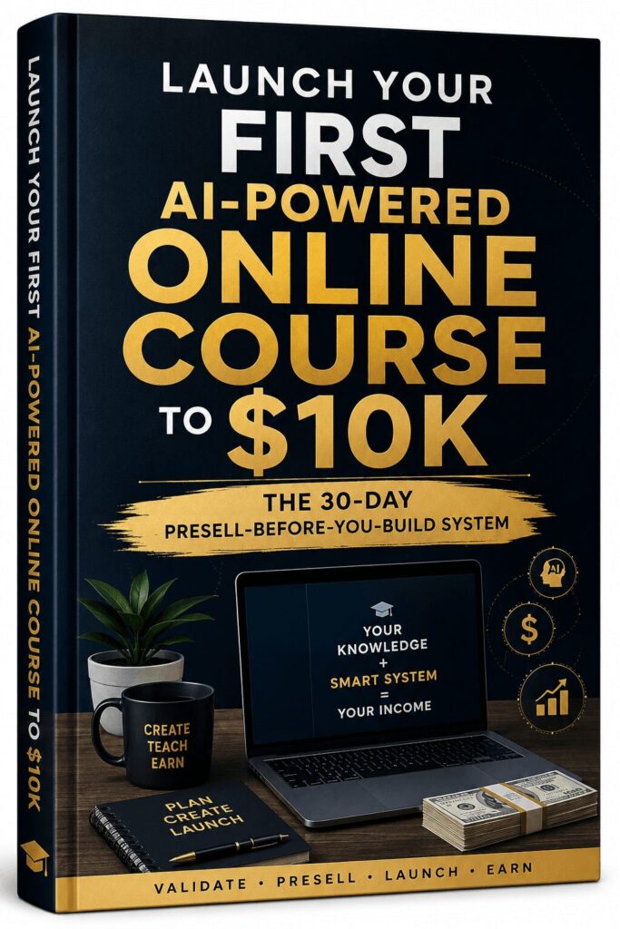 Launch Your First AI-Powered Online Course to $10K